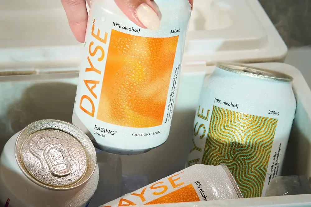 Dayse functional spritz cans on ice